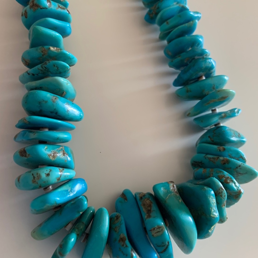 Turquoise long necklace